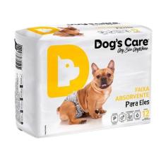 Fralda Higiênica Dogs Care Ecofralda para Cães Machos 12 Unidades - Ta