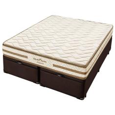 Conjunto Box Baú Queen Espuma D45 Americanflex Clinoflex Bambu 158x198x64cm