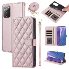 Furiet Capa carteira para Samsung Galaxy Note 20 5G com alça de pulso, alça de ombro, vários compartimentos para cartões, capa de celular com suporte de couro PU para Note20 Notes 20s Twenty Not S20