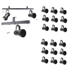 Kit 18 Spot Trilho Perfilado Eletro calha Par20 Bulbo OL7