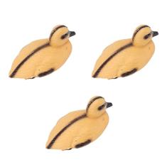 Pato Flutuante Vívido para Lago de Jardim - Pequeno Ornamento de Pato de Plástico - Elemento Atraente para Campos de Golfe, áreas de Parques e Fazendas de Peixes - Pacote de 3