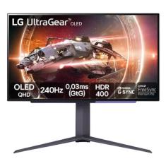 Monitor Gamer Lg Ultragear OLED Tela OLED 27 Qhd Hdr400 True Black 1.5m:1 240hz 0,03ms (gtg) Nvidia G-sync  27gs95qe-b