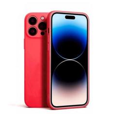 Capa Aveludada Silicone Anti Impacto Compativel Com iPhone 15 Todos - 