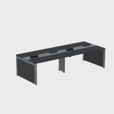 Mesa de Plataforma Dupla para 4 Pessoas Corporativa 110x140/4p