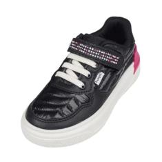 Tenis Infantil Menina Casual Glitter Strass Pampili XP24