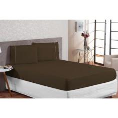 Lençol Solteiro 2 Peças Ponto Palito 100% Algodão - Vanessa Enxovais, 