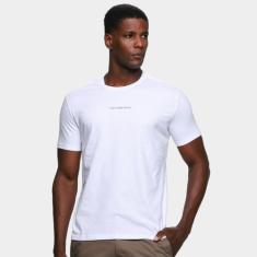 Camiseta Calvin Klein Jeans Logo Masculina, Branco, M