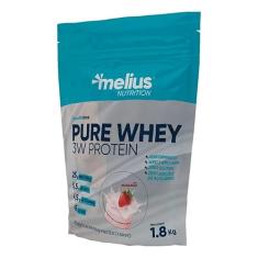 Pure Whey 3W Protein Refil (1,8kg), Morango