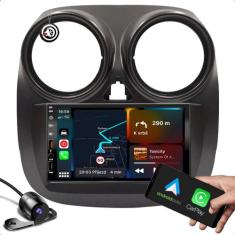 kit central multimidia espelhamento bluetooth e carplay + moldura de 7