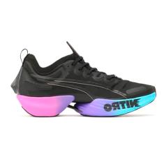 PUMA Tênis de corrida masculino Fast-r Nitro Elite Sunset, Preto, 38