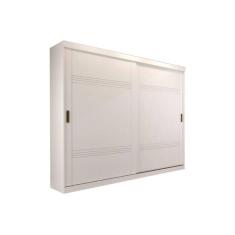 Guarda Roupa Casal 2 Portas de Correr e 4 Gavetas Blumenau Branco - Panan