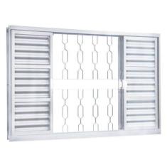 Janela de Aço Veneziana de Correr 120x150cm 6 Folhas Minas Sul MGM