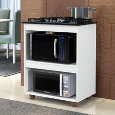 Balcão para Cooktop 4 Bocas Turim - Kaiki Móveis, Branco