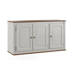 Armário de Cozinha Aéreo Hannover de Madeira 120 cm com 3 Portas - M55