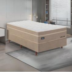 Cama Box Solteiro Molas Ensacadas Tecnologia Gel Sense, health Protection e Air Flow New York Bege