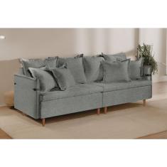 Sofá Fixo Atlas 3 Lugares Luxo 2,00 M