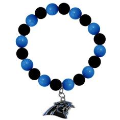 Pulseira com contas NFL Fan, Pulseira com contas de leque, Branco, One Size