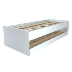 Cama Solteiro Bicama Ditália Com Colchões Cm-20 Branco