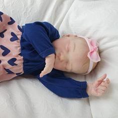 Boneca Reborn Recém Nascido Realista + Enxoval