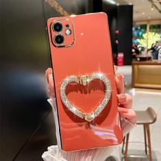 Capa protetora de metal brilhante para Samsung Galaxy S22 S21 S20 Ultra S21 S20 FE S10 Plus à prova de choque, vermelho camélia, para S21FE