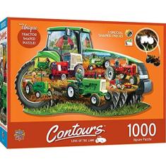 Quebra-cabeça - Forma de trator - 98x67cm