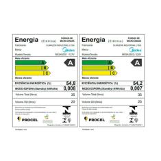 Micro-ondas 35L Prata Porta Espelhada SmartPlate Midea