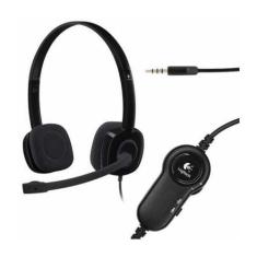 Fone P2 c/microfone Logitech H151 Stereo 981-000587 PR