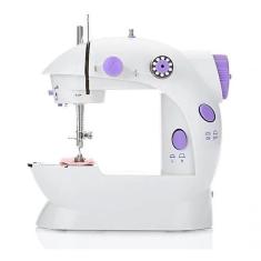 Maquina De Costura Mini Reta Portátil Elétrica Bivolt Pedal
