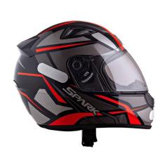Capacete Spark Spider Preto/Vermelho - Ebf, 56