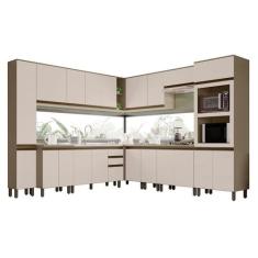 Cozinha Completa de Canto Connect 12 Peças com Torre Quente 2 Fornos -