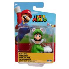 Super Mario - Boneco 2.5 polegadas Colecionável - Luigi Felino