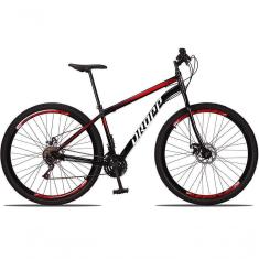 Bicicleta 29 Dropp Sport Aço 21 Marchas Freio A Disco Preto+vermelho