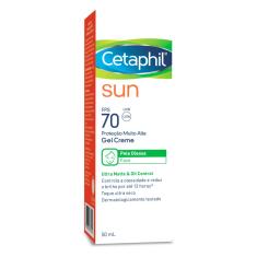 Protetor Solar Facial Cetaphil Sun Pele Oleosa Gel Creme FPS 70 com 50ml 50ml
