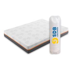 Colchão Queen De Molas Ensacadas 158x198x20cm D33 SDB Colchões (Laranja)