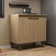 Balcão de Cozinha 80 Cm 2 Portas 1 Prateleira 51712 Dourado - Jcarvalh