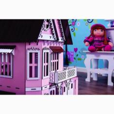 Casa Bonecas Escala Polly Mod Anne Princesa Garagem - Darama
