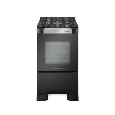 Fogão 4 Bocas Mueller Decorato Vetro G3, Preto Fosco, Bivolt