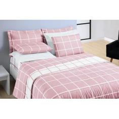 Jogo De Cama Austria Queen 4 Peças Micropercal 200 Fios - Nathalia Enx