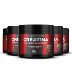 5X Creatina Em Pó 3G Pura Hf Suplementos 150G