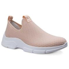 Tênis Feminino Slip On Mellow Rose Branco Boaonda 2161-110-004-Feminino