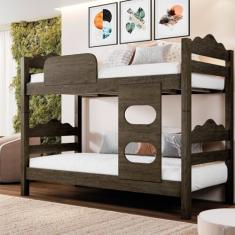 Beliche Solteiro em MDF Kenia Mocaccino