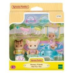 Bonecos Sylvanian Families - Amigos do jardim da infancia - Diversao  na Piscina EPOCH MAGIA