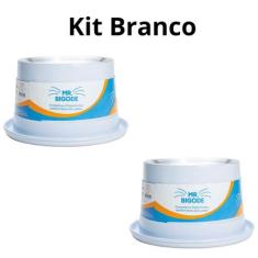 Kit 02 Unid. Comedouro Anti Formiga Ergonômico Para Gatos Mr. Bigode P