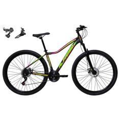 Bicicleta Feminina aro 29 Alfameq Pandora Alumínio 21 Marchas Câmbios 