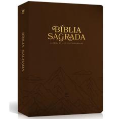 Bíblia Sagrada aec Letra Grande Marrom Luxo