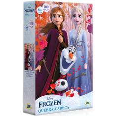 Quebra-Cabeça 100 Peças Encapado Frozen - Toyster