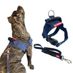 Coleira Peitoral Para Cachorro com Guia - Tamanho GG - Canadá K9 Acess