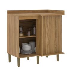 Balcão De Canto Para Cozinha Ipê - Cristalo