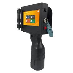 CIADAZ Impressora portátil 600DPI impressora jato de tinta impressora de código jato de tinta de alta definição 4,3 polegadas LED touchscreen 1500mAh cartucho de tinta de secagem rápida para etiqueta