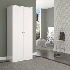 Guarda-Roupa Solteiro London com 2 Portas 75x175cm Branco Menu Móveis